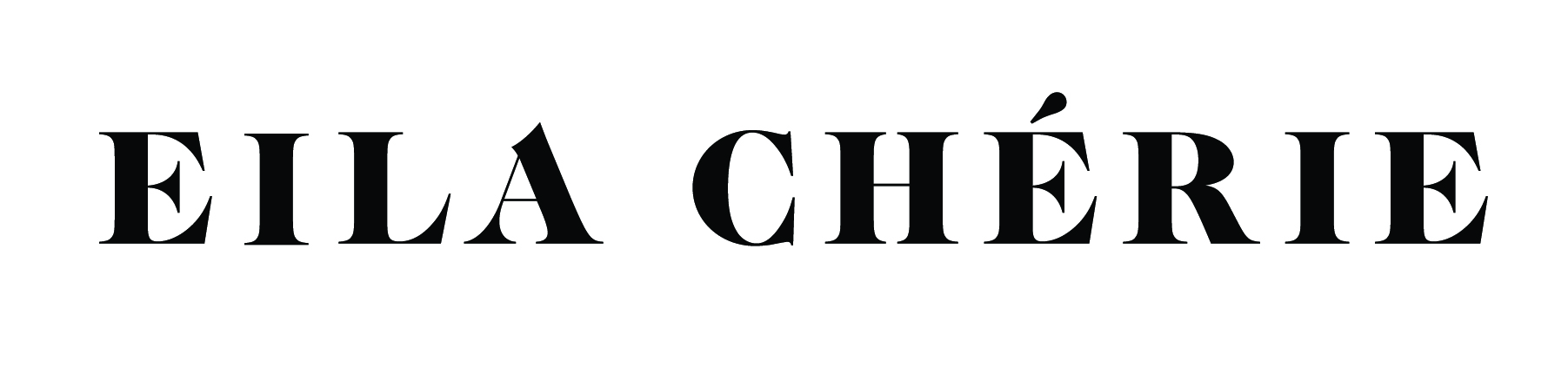 Eila Cherie Horizontal Logo - Black